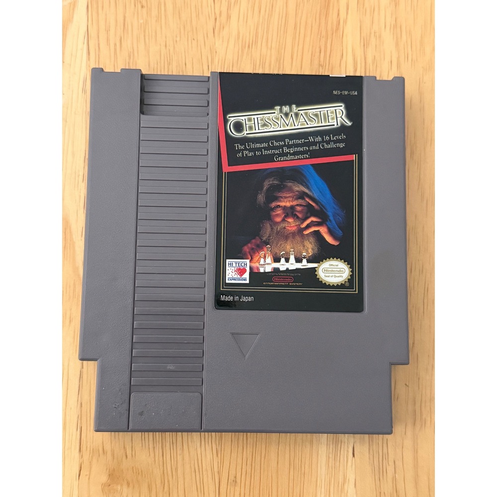The Chessmaster Nintendo NES Video Game Cartridge NES-EM-USA Hi Tech Expressions